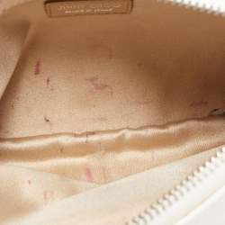 Pre Owned Jimmy Choo White Leather Carolina Crossbody Bag