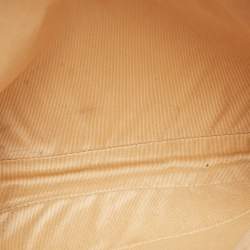 Pre Owned Jimmy Choo Beige Perforated Leather Zulu Clutch