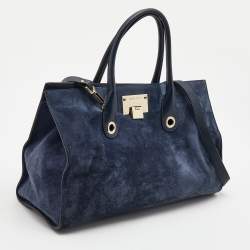 Pre Owned حقيبة يد جيمي تشو ريلي جلد عنابية