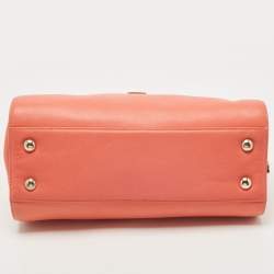 Pre Owned Jimmy Choo Coral Leather Small Rosalie Satchel
