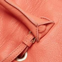Pre Owned Jimmy Choo Coral Leather Small Rosalie Satchel