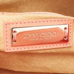 Pre Owned Jimmy Choo Coral Leather Small Rosalie Satchel