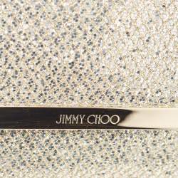 Pre Owned Jimmy Choo Silver/Gold Glitter Margot Chain Clutch