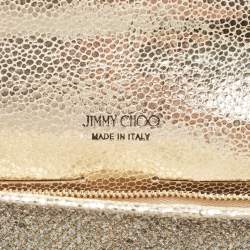 Pre Owned Jimmy Choo Silver/Gold Glitter Margot Chain Clutch