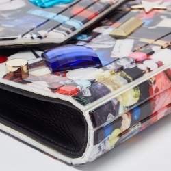 Pre Owned Jimmy Choo Multicolor Acrylic Candy Embellished Chain Clutch