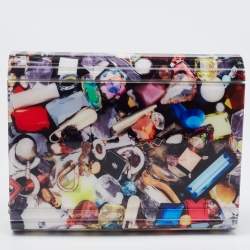 Pre Owned Jimmy Choo Multicolor Acrylic Candy Embellished Chain Clutch