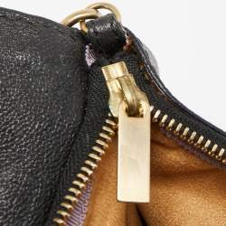 Pre Owned Jimmy Choo Black Leather Troy Chain Shoulder Bag