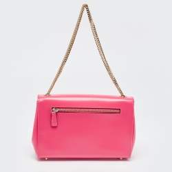 Pre Owned Jimmy Choo Coral Pink Leather Alba Shoulder Bag