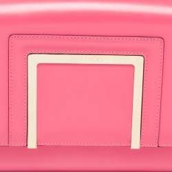 Pre Owned Jimmy Choo Coral Pink Leather Alba Shoulder Bag