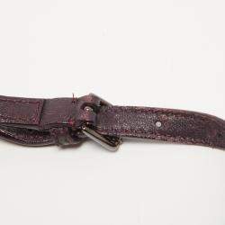 مملوكة مسبقًا Jimmy Choo Purple/Brown Suede and Glitter Rebel Crossbody Bag