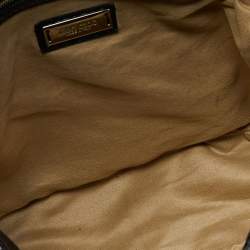 Pre Owned حقيبة كتف جيمي تشو سلسلة Boho  Biker جلد ثعبان سوداء