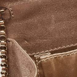 Pre Owned Jimmy Choo Brown Marble Effect Acrylic and Leather Candy Chain Clutch