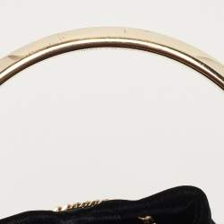 Pre Owned Jimmy Choo Black Velvet BonBon Bucket Bag