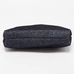 Pre Owned Jimmy Choo Black/Blue Lurex Callie Clutch Bag