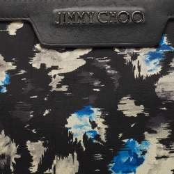 مملوكة مسبقًا Jimmy Choo Multicolor Printed Nylon Wristlet Zip Pouch