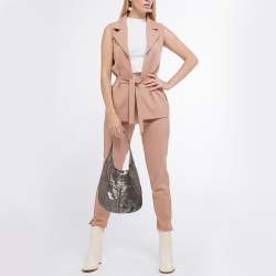Jimmy Choo Metallic Iridescent Leather Hobo 