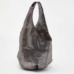 Jimmy Choo Metallic Iridescent Leather Hobo 