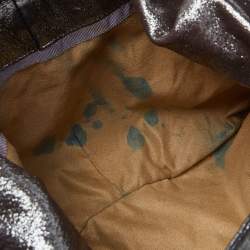 Jimmy Choo Metallic Iridescent Leather Hobo 