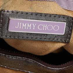 Jimmy Choo Metallic Iridescent Leather Hobo 