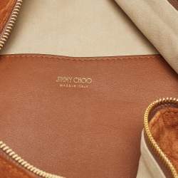 Pre Owned Jimmy Choo Brown Suede Ana Hobo