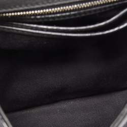 Jimmy Choo Black Medium Cheri Crystals Top Handle Bag