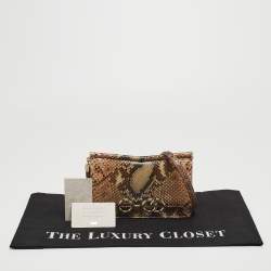 Pre Owned Jimmy Choo Multicolor Python Tassel Crossbody Bag