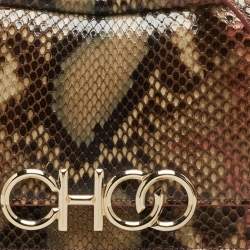 Pre Owned Jimmy Choo Multicolor Python Tassel Crossbody Bag