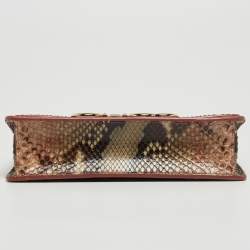 Pre Owned Jimmy Choo Multicolor Python Tassel Crossbody Bag
