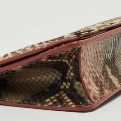 Pre Owned Jimmy Choo Multicolor Python Tassel Crossbody Bag