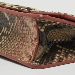 Pre Owned Jimmy Choo Multicolor Python Tassel Crossbody Bag