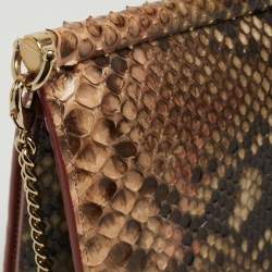 Pre Owned Jimmy Choo Multicolor Python Tassel Crossbody Bag