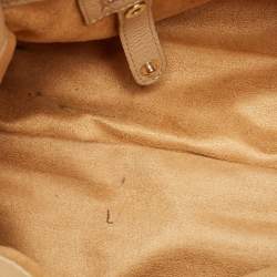 Pre Owned Jimmy Choo Beige Leather Rosalie Satchel