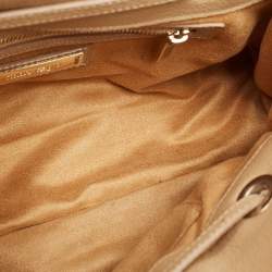 Pre Owned Jimmy Choo Beige Leather Rosalie Satchel
