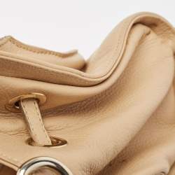 Pre Owned Jimmy Choo Beige Leather Rosalie Satchel