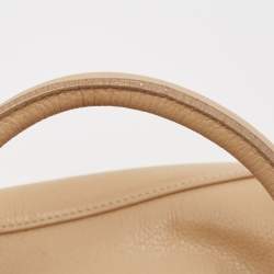 Pre Owned Jimmy Choo Beige Leather Rosalie Satchel
