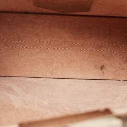 Pre Owned Jimmy Choo Beige Leather Lockett City Shoulder Bag