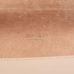 Pre Owned Jimmy Choo Beige Leather Lockett City Shoulder Bag