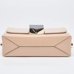 Pre Owned Jimmy Choo Beige Leather Lockett City Shoulder Bag