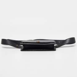 Jimmy Choo Black Leather Varenne Belt Bag