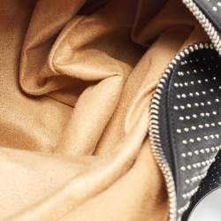 Pre Owned Jimmy Choo Black Leather Studded Solar Hobo