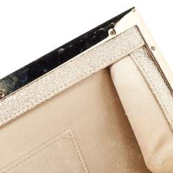 Jimmy Choo Gold Patent Leather Frame Clutch