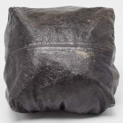 Jimmy Choo Black Crinkled Leather Lola Hobo