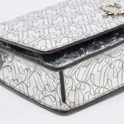 Pre Owned Jimmy Choo JC Embossed Patent Leather Palace Clutch Bag