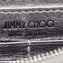 Pre Owned Jimmy Choo JC Embossed Patent Leather Palace Clutch Bag