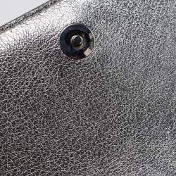 Pre Owned Jimmy Choo JC Embossed Patent Leather Palace Clutch Bag