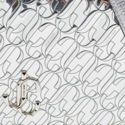 Pre Owned Jimmy Choo JC Embossed Patent Leather Palace Clutch Bag