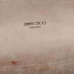 Jimmy Choo Off-White Leather Lockett City Shoulder Bag
