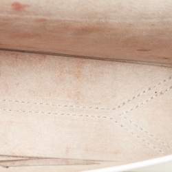 Jimmy Choo Off-White Leather Lockett City Shoulder Bag