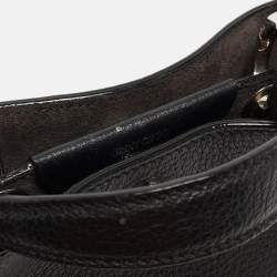 Pre Owned Jimmy Choo Black Leather Mini Varenne Top Handle Bag