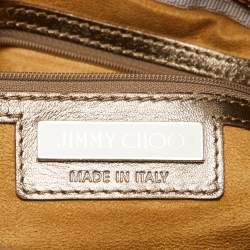 Jimmy Choo Silver Python Leather Riki Tote